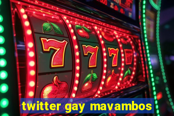 twitter gay mavambos